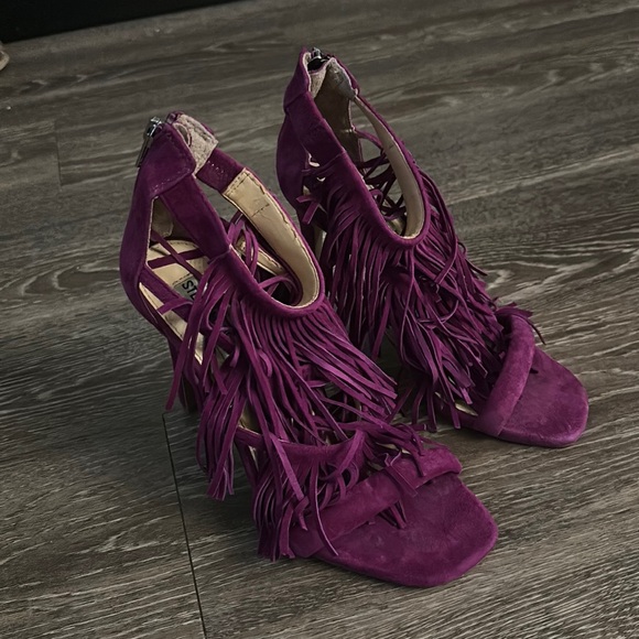 Steve Madden Fringly Heels - Picture 1 of 5